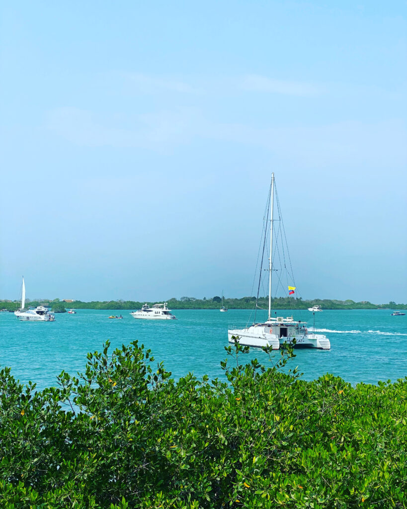 Catamarans and other boats around the Caribbean side of Colombia.
Travel here for your holidays with Guacamaya Trips Colombia: https://guacamayatrips.com/tours/